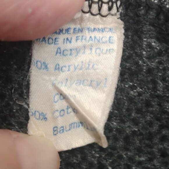 Universite Paris Sorbonne Ladies Size 5 Fleece Lined Made in France Sweat Shirt - Picture 3 of 8